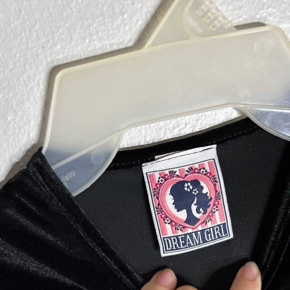 Dream girl Black/Red Holiday toddler girl Dress Size 3T - Picture 4 of 7